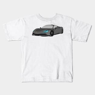 Ferrari SF90 Selfmade car grey Kids T-Shirt